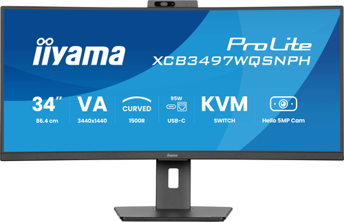 iiyama ProLite XCB3497WQSNPH-B1 computer monitor 86.4 cm (34