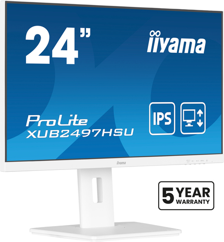 iiyama ProLite 24” IPS technology panel with height adjustable stand and 100Hz refresh rate