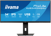 iiyama ProLite 34” IPS ultra-wide flat screen with PiP, PBP and height adjustable stand
