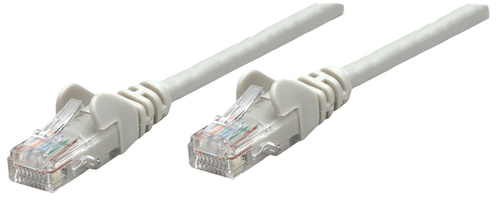 Intellinet Network Patch Cable, Cat6A, 20m, Grey, Copper, S/FTP, LSOH / LSZH, PVC, RJ45, Gold Plated Contacts, Snagless, Booted, Lifetime Warranty, Polybag