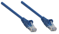 Intellinet Network Patch Cable, Cat5e, 2m, Blue, CCA, U/UTP, PVC, RJ45, Gold Plated Contacts, Snagless, Booted, Lifetime Warranty, Polybag