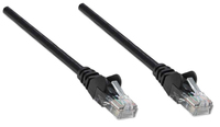 Intellinet Network Patch Cable, Cat5e, 2m, Black, CCA, U/UTP, PVC, RJ45, Gold Plated Contacts, Snagless, Booted, Lifetime Warranty, Polybag