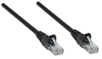 Intellinet Network Patch Cable, Cat5e, 3m, Black, CCA, U/UTP, PVC, RJ45, Gold Plated Contacts, Snagless, Booted, Lifetime Warranty, Polybag