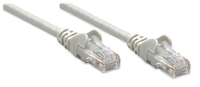 Intellinet Network Patch Cable, Cat5e, 1.5m, Grey, CCA, U/UTP, PVC, RJ45, Gold Plated Contacts, Snagless, Booted, Lifetime Warranty, Polybag