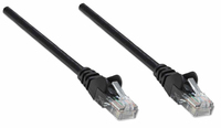 Intellinet Network Patch Cable, Cat5e, 10m, Black, CCA, U/UTP, PVC, RJ45, Gold Plated Contacts, Snagless, Booted, Lifetime Warranty, Polybag