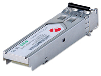 Intellinet Transceiver Module Optical, Gigabit Ethernet SFP Mini-GBIC, 1000Base-Lx (LC) Single-Mode Port, 20km, MSA Compliant, Equivalent to Cisco GLC-LH-SM, Three Year Warranty