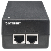 Intellinet Gigabit Ultra PoE+ Injector, 1 x 60 W Port, IEEE 802.3bt and IEEE 802.3at/af Compliant, Plastic Housing (UK Power Cord)