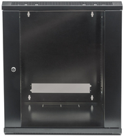 Intellinet Network Cabinet, Wall Mount (Standard), 12U, Usable Depth 410mm/Width 510mm, Black, Flatpack, Max 60kg, Metal & Glass Door, Back Panel, Removeable Sides,Suitable also for use on desk or floor, 19
