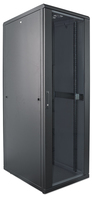 Intellinet Network Cabinet, Free Standing (Standard), 42U, Usable Depth 123 to 573mm/Width 703mm, Black, Flatpack, Max 1500kg, Server Rack, IP20 rated, 19
