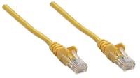 Intellinet Network Patch Cable, Cat5e, 2m, Yellow, CCA, U/UTP, PVC, RJ45, Gold Plated Contacts, Snagless, Booted, Lifetime Warranty, Polybag