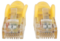 Intellinet Network Patch Cable, Cat6, 2m, Yellow, CCA, U/UTP, PVC, RJ45, Gold Plated Contacts, Snagless, Booted, Lifetime Warranty, Polybag