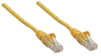 Intellinet Network Patch Cable, Cat5e, 5m, Yellow, CCA, U/UTP, PVC, RJ45, Gold Plated Contacts, Snagless, Booted, Lifetime Warranty, Polybag