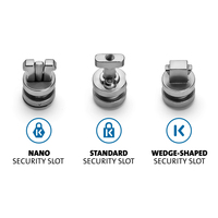 Kensington ClickSafe Universal Slots Security Anchors Kit