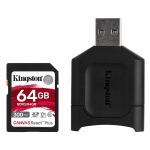Kingston 64GB Canvas React Plus SD (SDXC) Card UHS-II, U3, V90, 300MB/s R, 260MB/s W