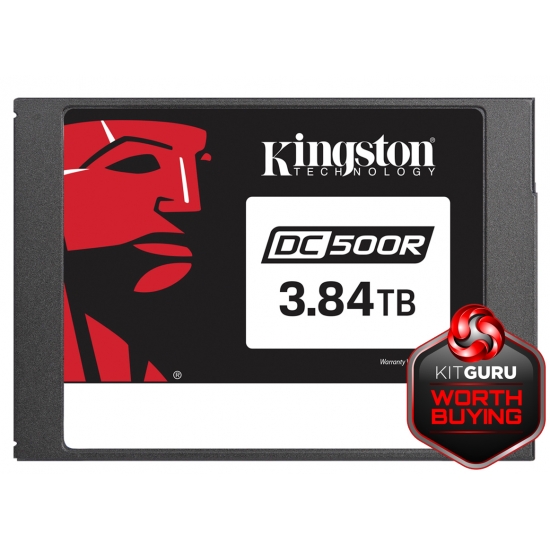 Kingston 3.84TB (3840GB) DC500R SSD 2.5 Inch 7mm, SATA 3.0 (6Gb/s), 555MB/s R, 520MB/s W