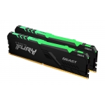 Kingston Fury Beast RGB KF430C16BBAK2/64 64GB (32GB x2) DDR4 3000Mhz Non ECC DIMM