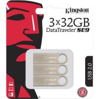 Kingston 32GB DataTraveler SE9 Flash Drive USB 2 0 3-Pack