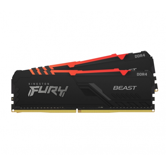 Kingston Fury Beast RGB KF436C17BBAK2/16 16GB (8GB x2) DDR4 3600Mhz Non ECC DIMM