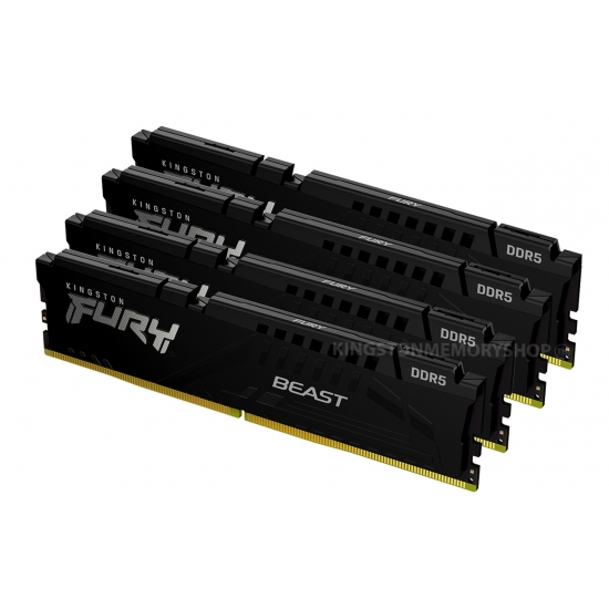 Kingston FURY Beast KF556C40BBK4-64 64GB (16GB x4) DDR5 5600MT/s Black DIMM [XMP]