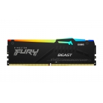 Kingston FURY Beast RGB KF552C40BBAK4-64 64GB (16GB x4) DDR5 5200MT/s Black DIMM [XMP]