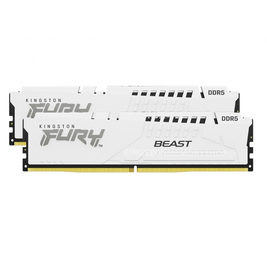 Kingston FURY Beast KF556C36BWEK2-64 64GB (32GB x2) DDR5 5600MT/s White DIMM [EXPO]