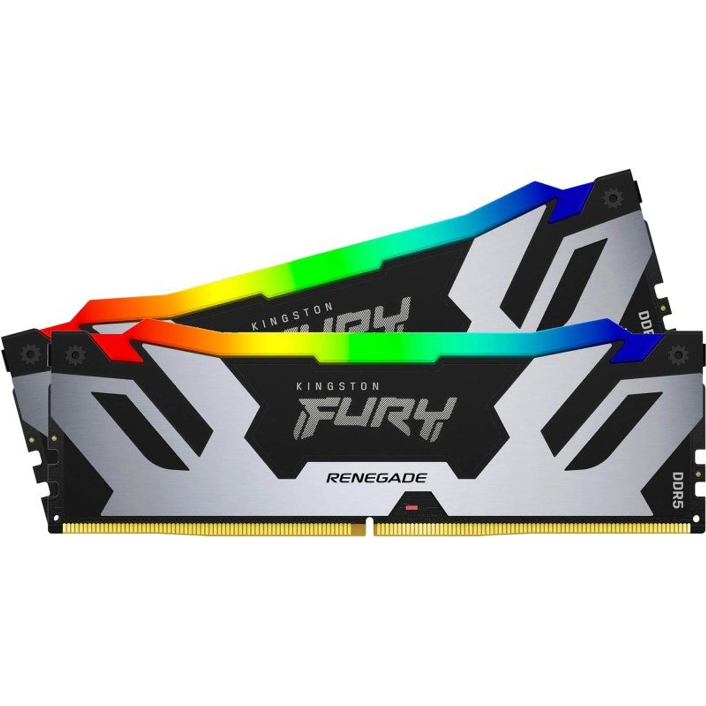 Kingston FURY Renegade RGB 64GB (2x32GB) DDR5 PC5-44800C32 6400MHz Dual Channel Kit - Silver