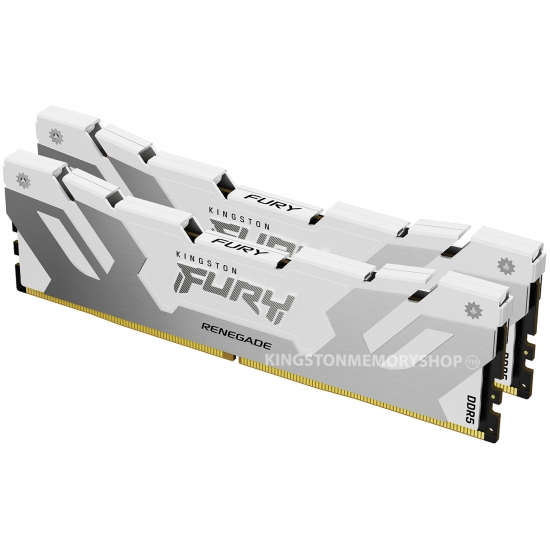 Kingston FURY Renegade KF572C38RWK2-32 32GB (16GB x2) DDR5 7200MT/s Silver/White DIMM [XMP]
