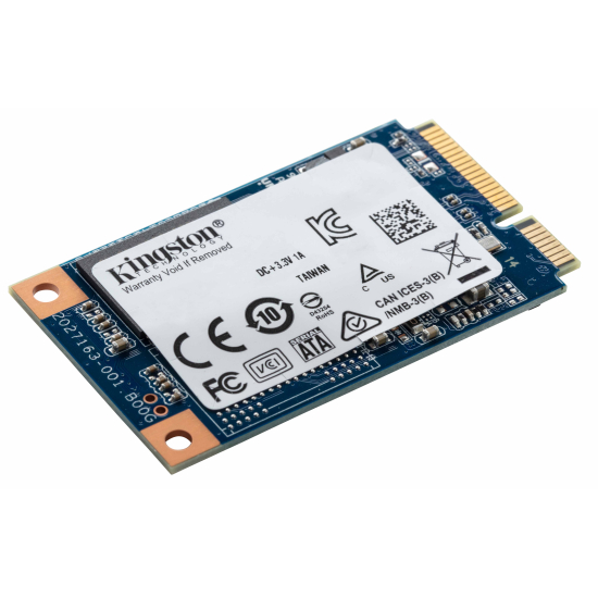 256GB Kingston Industrial mSATA SATA III SSD - , 6GB/s, 550MB/s R, 480MB/s W - Industrial Grade