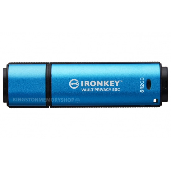 Kingston Ironkey 512GB Vault Privacy 50C Encrypted Type-C Flash Drive USB 3.2, FIPS 197, 310MB/s R, 250MB/s W