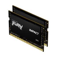 Kingston Fury Impact KF432S20IBK2/64 64GB (32GB x2) DDR4 3200MHz Non ECC Memory RAM SODIMM