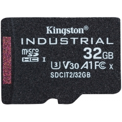 Kingston 32GB Industrial Micro SD (SDHC) Card U3, V30, A1, 100MB/s R, 80MB/s W