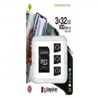 Kingston 32GB 3P1A Canvas Select Plus Micro SD (SDHC) Card U1, V10, A1, 100MB/s R, 10MB/s W