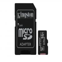 Kingston 64GB 2P1A Canvas Select Plus Micro SD (SDXC) Card U1, V10, A1, 100MB/s R, 10MB/s W