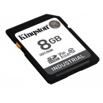 Kingston 8GB Industrial SD (SDHC) Card U3, V30, A1, 100MB/s R, 80MBs/ W