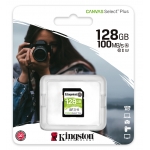 Kingston 128GB Canvas Select Plus SD (SDXC) Card U3, V30, 100MB/s R, 85MB/s W