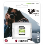 Kingston 256GB Canvas Select Plus SD (SDXC) Card U3, V30, 100MB/s R, 85MB/s W