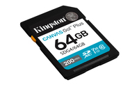 Kingston Technology 64GB SDXC Canvas Go Plus Gen4 200MB/s C10 UHS-I U3 V30