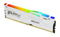 Kingston Technology FURY Beast 64GB 6400MT/s DDR5 CL32 DIMM (Kit of 2) White RGB XMP
