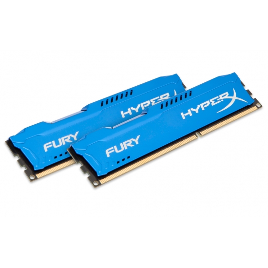 HyperX Fury HX316C10FK2/16 Blue 16GB (8GB x2) DDR3 1600Mhz Non ECC Memory RAM DIMM