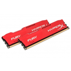 HyperX Fury HX316C10FRK2/8 Red 8GB (4GB x2) DDR3 1600Mhz Non ECC Memory RAM DIMM