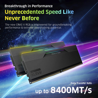 Klevv 32GB (2X16GB) 6000MHz CL30 DDR5 GAMING RAM MODULE 30-36-36-76 1.35V CRAS V RGB KIT