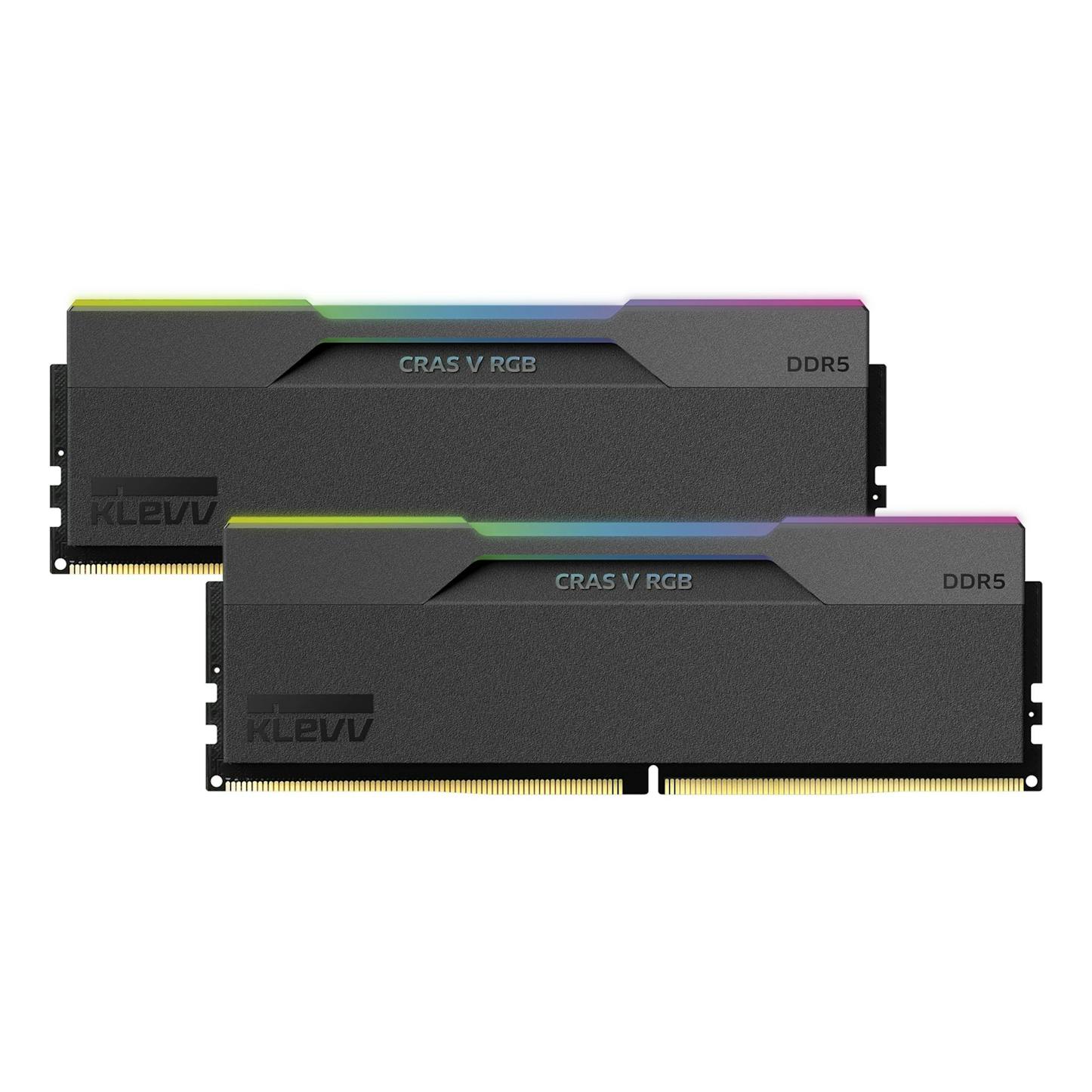KLEVV CRAS V RGB 32GB (2x16GB) 6000MHz C28 DDR5 Dual Channel Kit - Black
