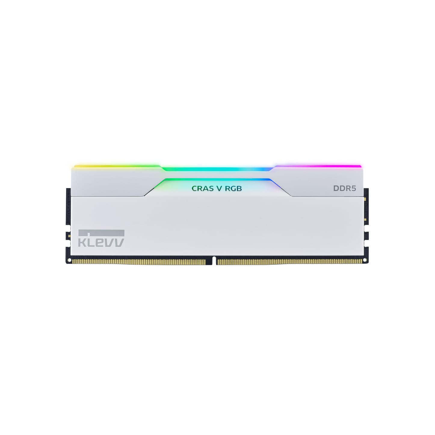 KLEVV CRAS V RGB EXPO 32GB (2x16GB) 6400MHz C30 DDR5 Dual Channel Kit - White