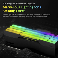 Klevv 48GB (2x24GB) 6000MHz CL30 DDR5 GAMING RAM MODULE 30-36-36-76 1.35V CRAS V RGB KIT