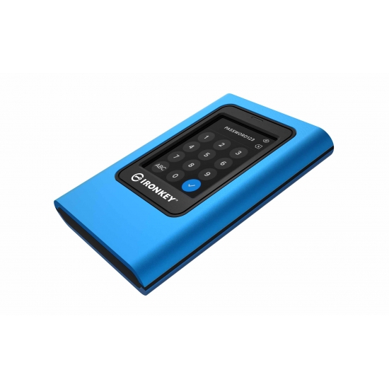 7.68TB (7680GB) Kingston Ironkey Vault Privacy 80 External Portable SSD - Encrypted, XTS-AES 256-bit, USB 3.2, Gen1