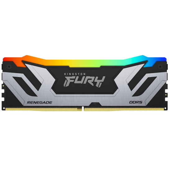 48GB (24GB x2) Kingston FURY Renegade RGB KF588CU42RSAK2-48 DDR5 8800MT/s Memory CUDIMM - Silver/Black