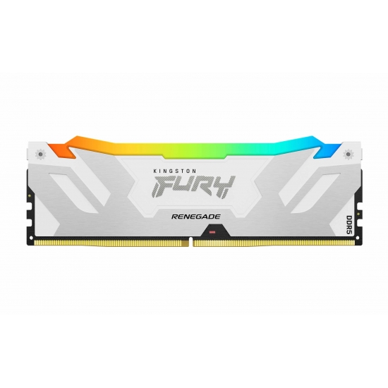 48GB (24GB x2) Kingston FURY Renegade RGB KF588CU42RWAK2-48 DDR5 8800MT/s Memory CUDIMM - Silver/White