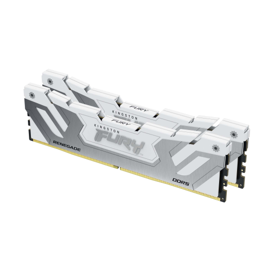 48GB (24GB x2) Kingston FURY Renegade KF588CU42RWK2-48 DDR5 8800MT/s Memory CUDIMM - Silver/White