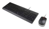 Lenovo KB MICE_BO Essencial WR KBMS GB A1 keyboard Mouse included Universal USB UK English Black