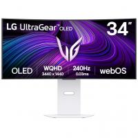 LG UltraGear GX9s 34GX90SA-W 34" WOLED 3440x1440 240Hz 0.03ms G-Sync Compatible USB-C HDMI 2.1 800R Curved Ultrawide Smart Gaming Monitor